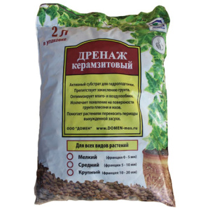 Дренаж керамзитовый средний 2л.